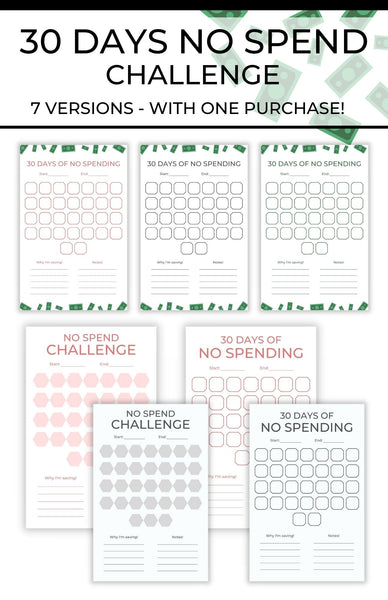 No Spend Challenge - Printable