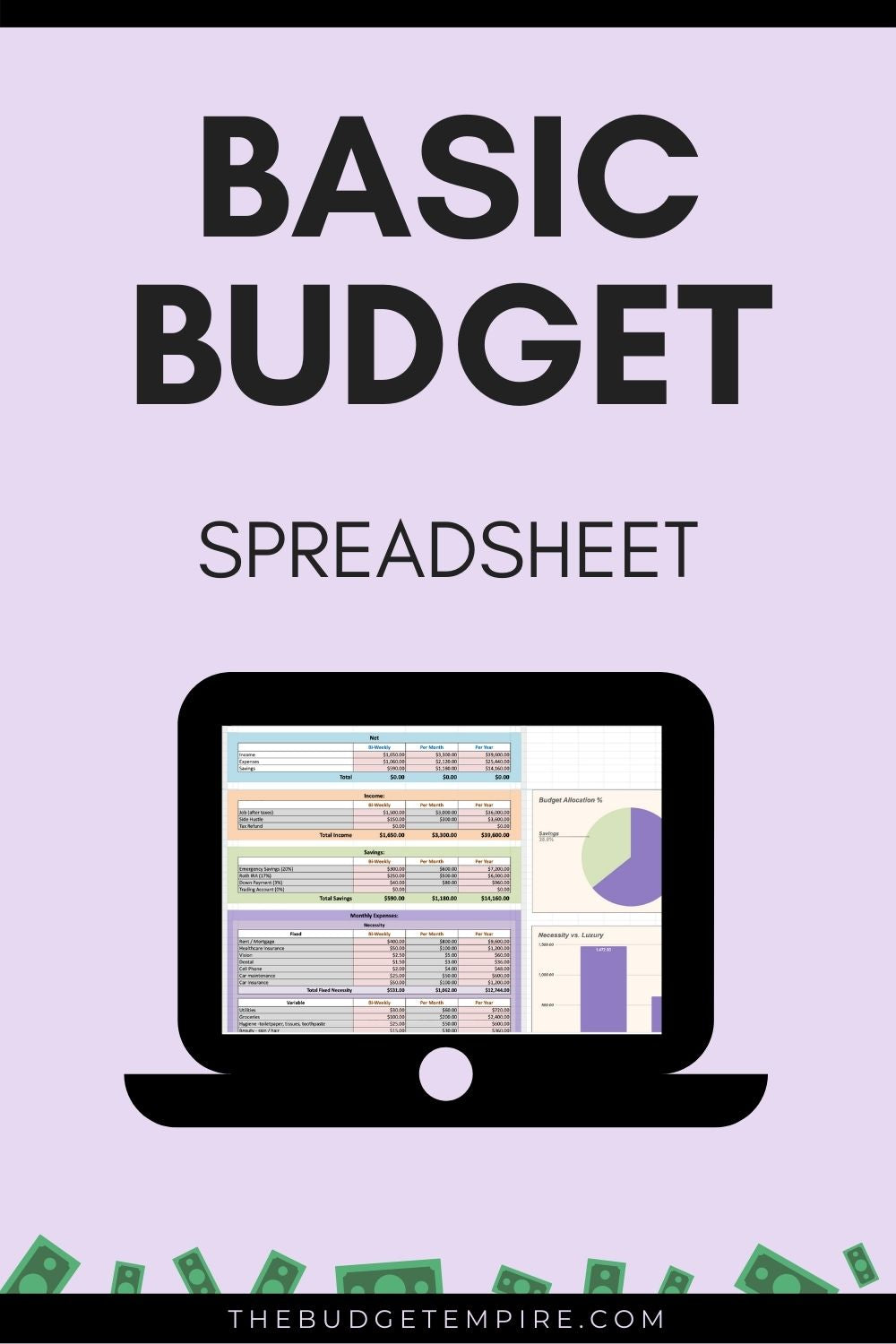 Basic Budget Spreadsheet