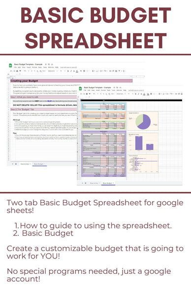 Basic Budget Spreadsheet
